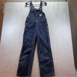 CARHARTT ICONIC 2007 OVERALLS BLUE DENIM 100% COTTON WR007 HDK WOMENS SZ 2X28